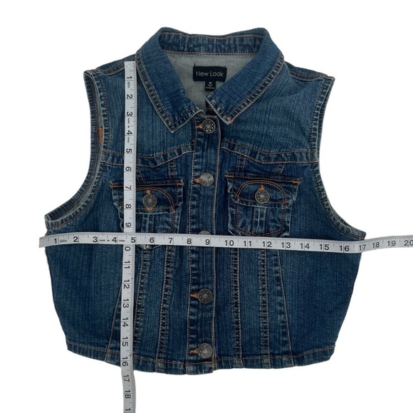 New Look Sleeveless Jean Jacket Vest Size Med Women's - Picture 4 of 4
